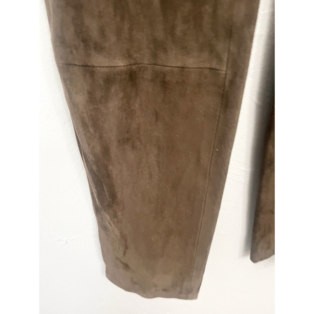 Vince  Size XXS 0  XS 100% Lamb Leather Brown Pants Slit Luxury $499 Designer - Picture 3 of 10